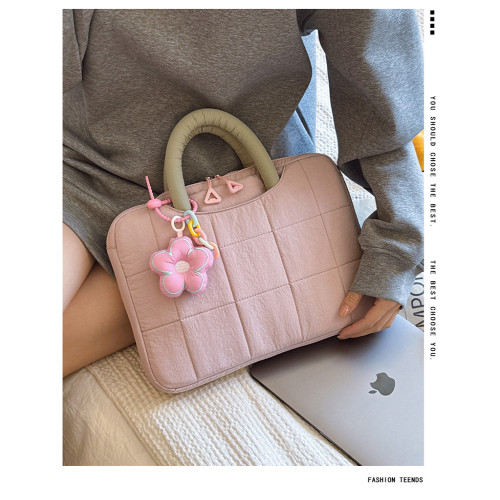 適用筆記型電腦包14寸手提2025新款女高顔值通勤蘋果macbookair/pro13.3英寸聯想華爲內膽