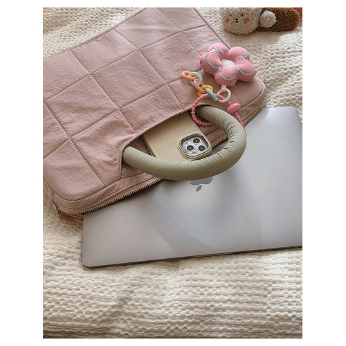 適用筆記型電腦包14寸手提2025新款女高顔值通勤蘋果macbookair/pro13.3英寸聯想華爲內膽