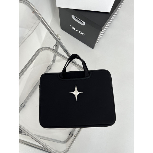 原創個性小衆高級感冷淡風金屬十字星筆記型電腦收納包女13/14寸手提11寸平板15.6寸平板包內膽包卡通ins風