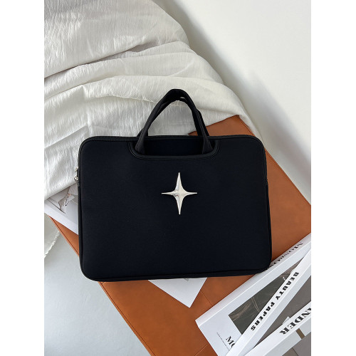 原創個性小衆高級感冷淡風金屬十字星筆記型電腦收納包女13/14寸手提11寸平板15.6寸平板包內膽包卡通ins風