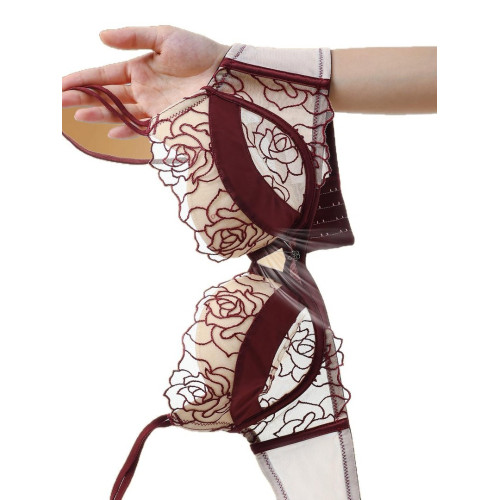 無痕蕾絲內衣小胸聚攏收副乳無鋼圈調整型高檔文胸