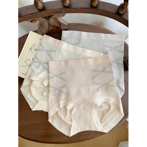 微內薇高腰內褲女收腹提臀新款胖mm無痕塑形收小肚子VV大碼三角褲