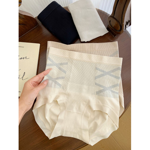 微內薇高腰內褲女收腹提臀新款胖mm無痕塑形收小肚子VV大碼三角褲