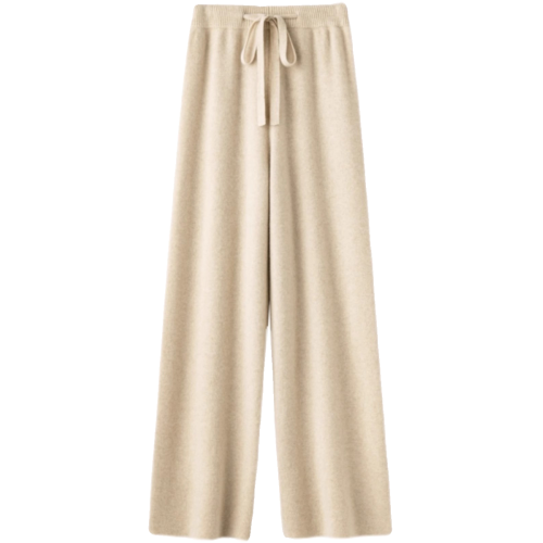 100澳洲全濶腿褲女秋冬外穿加長直筒褲垂墜感加厚針織羊毛拖地褲8