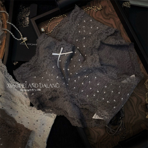 法式復古磨毛內褲女2025新10A抑菌中腰無痕透氣棉襠少女三角褲