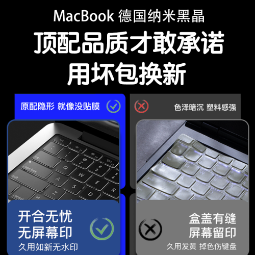 適用MacBookPro鍵盤膜MacBookAir鍵盤保護膜MacBook13寸14貼膜15