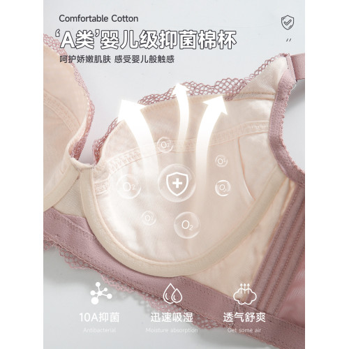 調整型收副乳文胸女全罩杯大胸顯小防下垂聚攏薄款軟鋼圈內衣新款 調整型收副乳文胸女全罩杯大胸顯小防下垂聚攏薄款軟鋼圈內衣新款