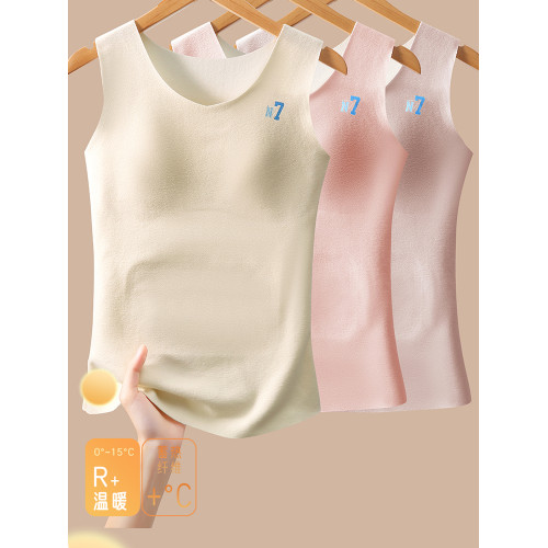 美背兒童內衣發育期小學生長款秋冬德絨保暖少女文胸固定杯一體式