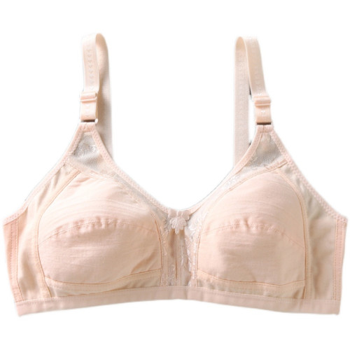 夏季超薄款純棉無鋼圈無海綿文胸中老年媽媽內衣女大碼調整型胸罩