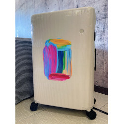 藝術油畫塗鴉超大張行李箱旅行貼紙防水全貼藝術家個性無痕可移貼