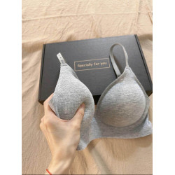 漫畫胸~外擴型上托內衣女小胸聚攏平胸顯大無痕超厚文胸罩防下垂