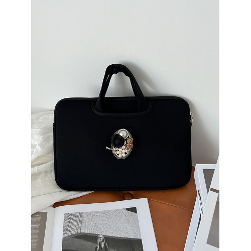 原創小衆設計復古巴洛克vintage高級感電腦收納包14寸手提11寸平板包15.6寸蘋果Mac華爲小米內膽包