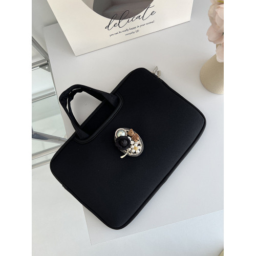 原創小衆設計復古巴洛克vintage高級感電腦收納包14寸手提11寸平板包15.6寸蘋果Mac華爲小米內膽包