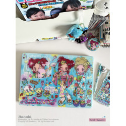 RUKAWAZx鳥鳥一聯名原創夏日金魚花火動漫日系適用蘋果電腦筆電MacbookproM3/air 13/16/14寸滿天星亮面