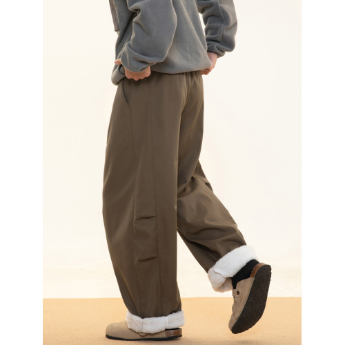 WASSUP彎刀設計感休閒褲男加棉保暖百搭秋冬新款濶腿工裝復古長褲 WASSUP彎刀設計感休閒褲男加棉保暖百搭秋冬新款濶腿工裝復古長褲