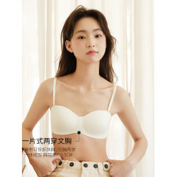 馨幫幫Bra 無痕抹胸兩穿美背內衣女無鋼圈小胸防滑聚攏透氣文胸罩