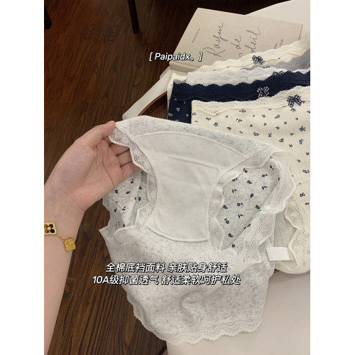 內褲女款純棉2026新款全棉10A抗菌襠女生蕾絲女士透氣親膚三角褲