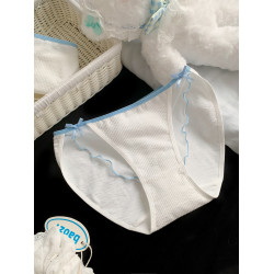 大碼胖MM純欲風高開叉撞色加肥加大內褲女2026新款女士寬鬆高彈力