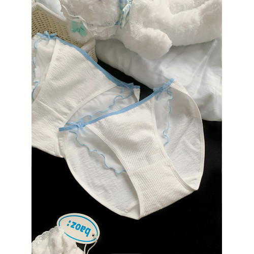 大碼胖MM純欲風高開叉撞色加肥加大內褲女2026新款女士寬鬆高彈力