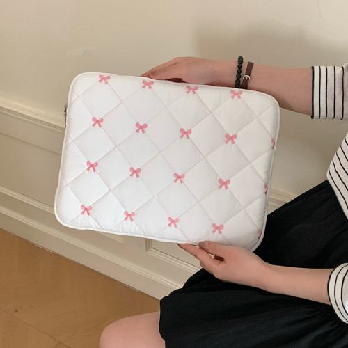 適用蘋果筆電內膽包14寸2025新款macbookair/pro13.3蝴蝶結女高顔值聯想華爲16電腦包