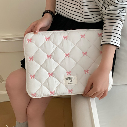 適用蘋果筆電內膽包14寸2025新款macbookair/pro13.3蝴蝶結女高顔值聯想華爲16電腦包