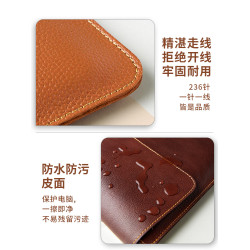 頭層牛皮筆記型電腦內膽包防摔防水無磁14寸13寸平板適用蘋果M2macbookpro13.3手提華爲matebook真皮保護套