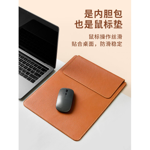 頭層牛皮筆記型電腦內膽包防摔防水無磁14寸13寸平板適用蘋果M2macbookpro13.3手提華爲matebook真皮保護套