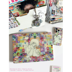 RUKAWAZxOliwa奧莉蛙聯名原創可愛復古in the box日系適用蘋果電腦筆電Macbookpro/air 13/16/14寸滿天星