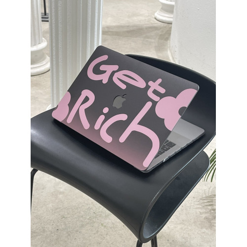 汪三嵗「暴富花」MacBook保護殼蘋果筆電2024款M4pro14寸16寸air13寸M1/M2/M3保護套配件