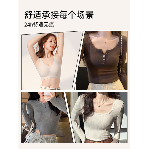 大胸顯小內衣女全罩杯薄款聚攏防下垂收副乳2025無痕胖mm塑形文胸