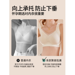 貓人孕婦內衣懷孕期專用文胸防下垂不勒胃大胸聚攏收副乳美背胸罩