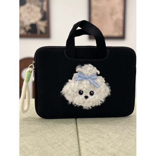 原創可愛卷毛小狗泡棉IPAD平板筆電手提電腦包泡棉防摔防濺水適用於聯想華爲蘋果MAC11寸13寸14寸15寸16寸 原創可愛卷毛小狗泡棉IPAD平板筆電手提電腦包泡棉防摔防濺水適用於聯想華爲蘋果MAC11寸13寸14寸15寸16寸
