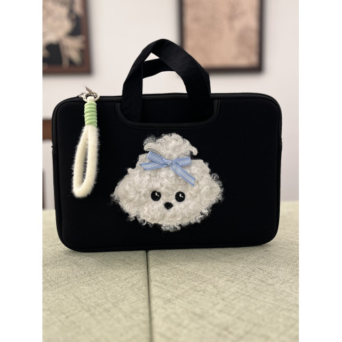 原創可愛卷毛小狗泡棉IPAD平板筆電手提電腦包泡棉防摔防濺水適用於聯想華爲蘋果MAC11寸13寸14寸15寸16寸 原創可愛卷毛小狗泡棉IPAD平板筆電手提電腦包泡棉防摔防濺水適用於聯想華爲蘋果MAC11寸13寸14寸15寸16寸