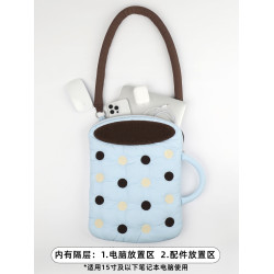 NotToday|咖啡杯筆記型電腦包15寸14寸13寸 手提單肩斜背Macbook蘋果小米華爲內膽包女士高級感通勤防摔防震
