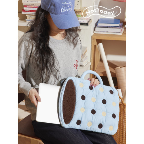 NotToday|咖啡杯筆記型電腦包15寸14寸13寸 手提單肩斜背Macbook蘋果小米華爲內膽包女士高級感通勤防摔防震