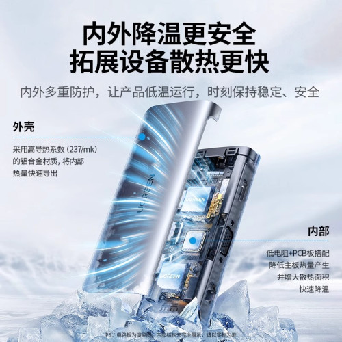 綠聯拓展隖擴展Typec筆電USB分線器hub集線器雷電3HDMI投影多接