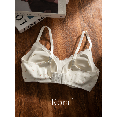 Kbra法式蕾絲內衣女2025新款爆款聚攏小胸收副乳防下垂無痕文胸罩