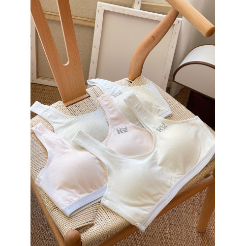 少女發育期高中生內衣~顯胸小初中學背心運動防震防走光文胸純棉