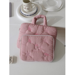 梵花不語新款刺綉筆記型電腦包女適用於蘋果MacBook 14寸華爲MateBook聯想小新Air14平板11寸ipad收納包