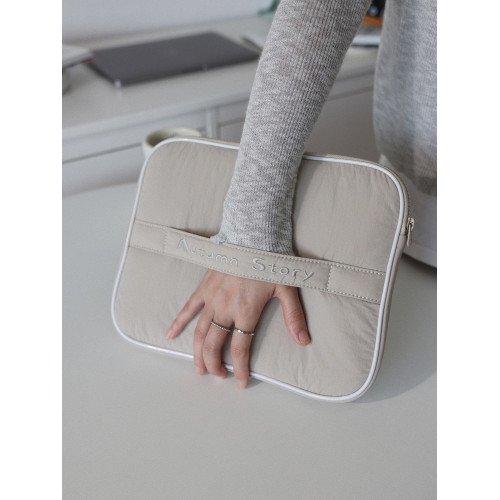 梵花不語新款刺綉筆記型電腦包女適用於蘋果MacBook 14寸華爲MateBook聯想小新Air14平板11寸ipad收納包