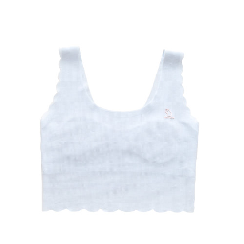 A類一階段少女文胸 無痕薄款背心式無鋼圈罩杯中大童學生美背內衣