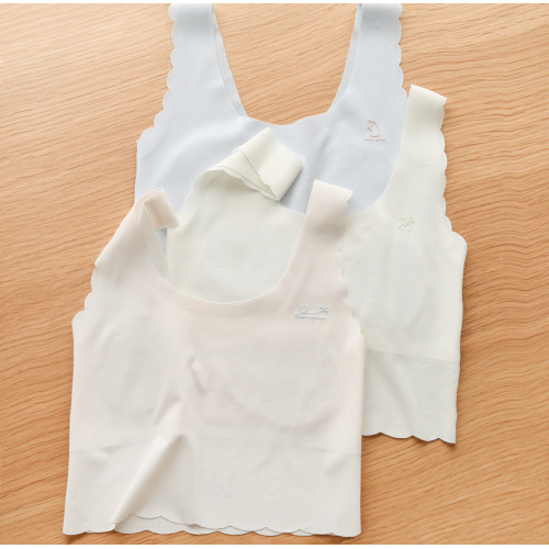 A類一階段少女文胸 無痕薄款背心式無鋼圈罩杯中大童學生美背內衣