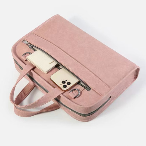 筆電手提包電腦單肩斜背防震大容量拉桿帶多功能女電腦包內膽包