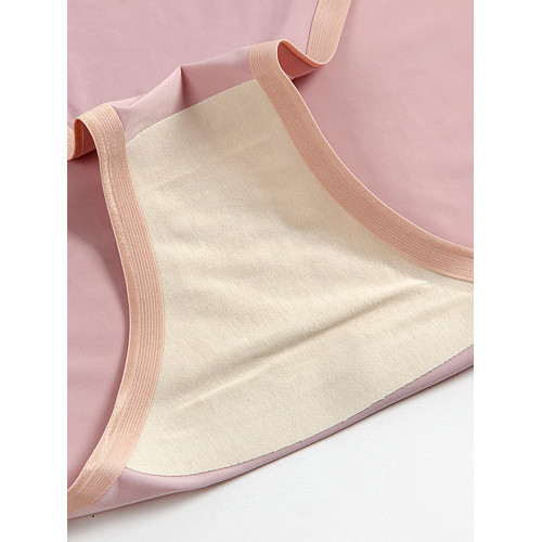 大碼冰絲內褲女士中高腰 一片式無痕三角褲頭夏季輕薄胖mm200斤