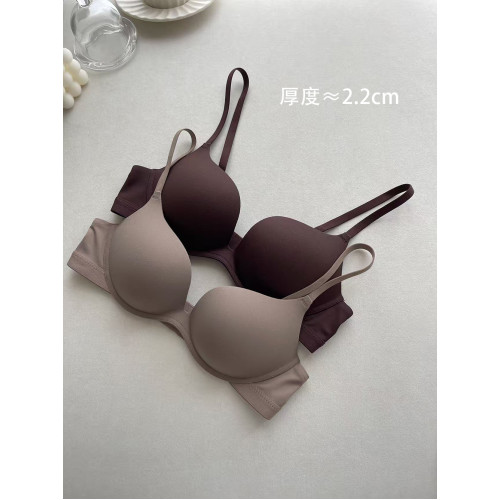 圓圓胸軟糯杯小胸聚攏顯大無痕無鋼圈內衣女聚攏顯大簡約文胸罩