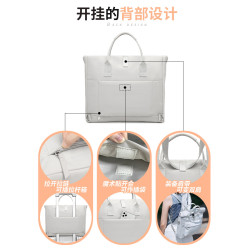 筆記型電腦包14寸女通勤高顔值防摔防震適用聯想小新13.3華爲matebook16雙肩air蘋果macbook女士2024新款15.6