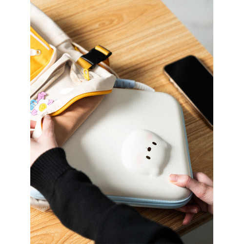 極想白熊君ipad包平板收納包可愛ipadair11寸通用華爲matepad保護包硬殼通勤蘋果手提包高顔值防水ipad攜帶包