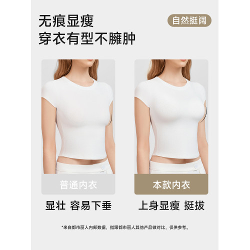 無痕內衣女小胸聚攏顯大春夏收副乳防外擴上托無鋼圈軟支撐文胸罩