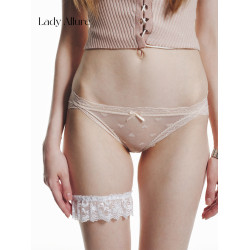 「LA」Doris·心動時刻 | 軟線系列*甜美愛心波點網紗透氣女內褲