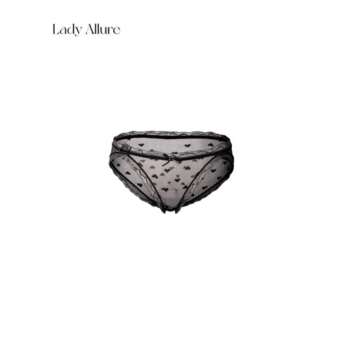 「LA」Doris·心動時刻 | 軟線系列*甜美愛心波點網紗透氣女內褲